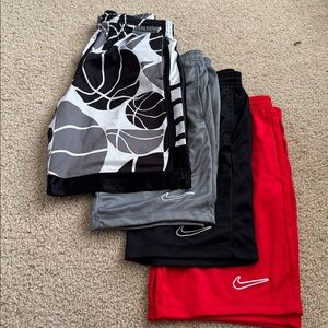 Nike Dri-FIT Boys’ Athletic Shorts Bundle (4 Pairs) - Size Large